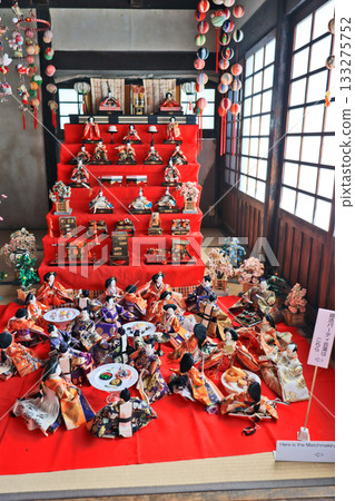 Original Hina dolls on display at the Chofu Domain Samurai Residence in Shimonoseki City Original Hina dolls on display at the Chofu Domain Samurai Residence in Shimonoseki City 133275752
