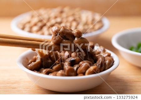 Natto (Fermented soybean), Traditional Japanese food, Healthy eating for gut health Natto (Fermented soybean), Traditional Japanese food, Healthy eating for gut health 133275924