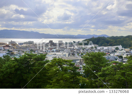 從城堡天守閣眺望：松江市（島根縣松江市） 133276068