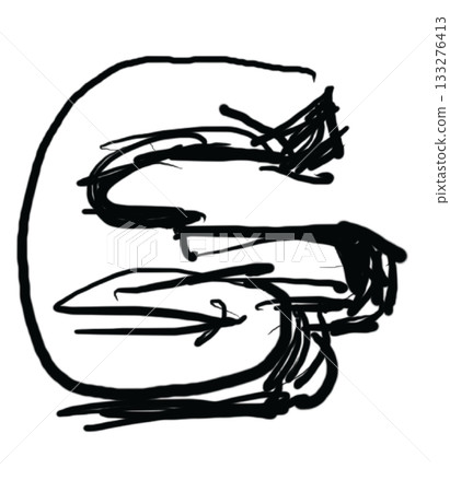 Hand drawn alphabet letter G for font, typography, text, message, initials, calligraphy, cartoon, fabric print, cute patch, brooch, pin, education book, stickers, tattoo, name design, hand writing Hand drawn alphabet letter G for font, typography, text, message, initials, calligraphy, cartoon, fabric print, cute patch, brooch, pin, education book, stickers, tattoo, name design, hand writing 133276413