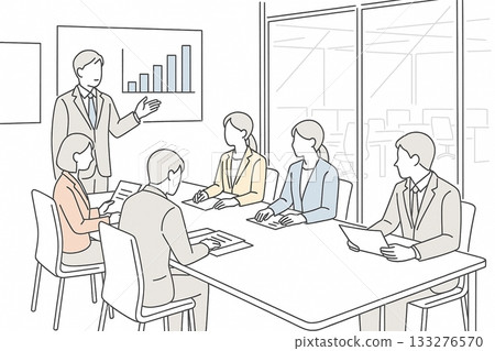 Meeting in the conference room 133276570