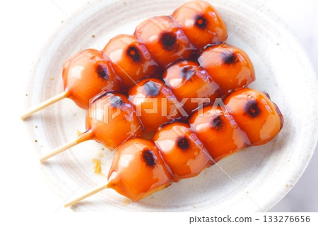 Kushi Dango - Delicious Mitarashi Dango with a fragrant soy sauce sauce 133276656