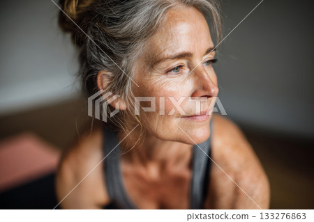 Older woman doing sport exercises Older woman doing sport exercises 133276863