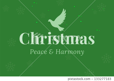 christmas peace and harmony holiday greeting card 133277183