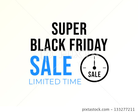 super black friday limited time sale banner 133277211