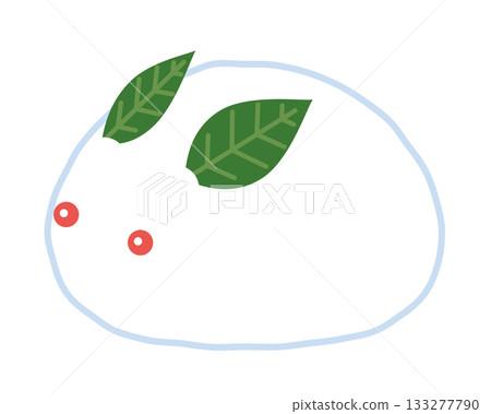 Snow rabbit illustration Snow rabbit illustration 133277790