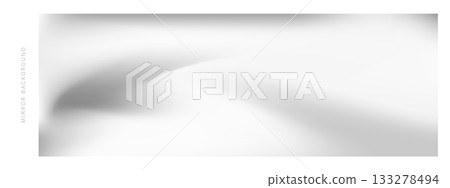 Timeless metallic backdrop. Soft silver mirror gradient with chrome sheen for minimalist and elegant projects. Vector illustration 133278494