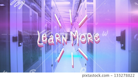 Central data center aisle showcasing white server cabinets, network switches, overhead cable trays Central data center aisle showcasing white server cabinets, network switches, overhead cable trays 133278822