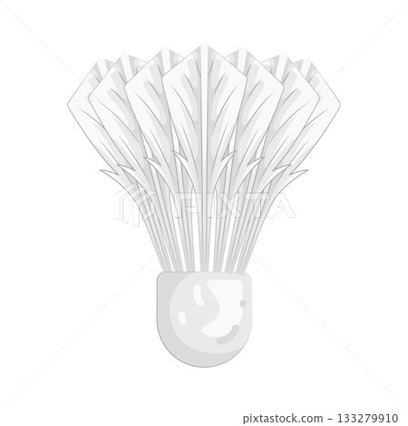 Illustration of shuttlecock Illustration of shuttlecock 133279910