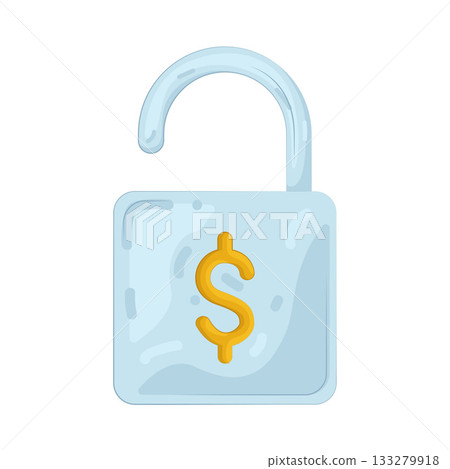 Illustration of unlock Illustration of unlock 133279918