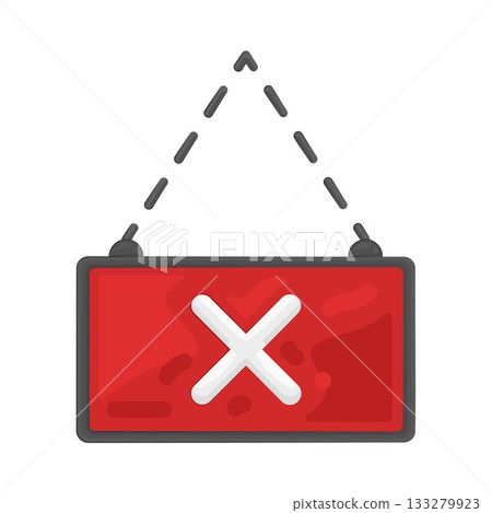 Illustration of closed sign Illustration of closed sign 133279923