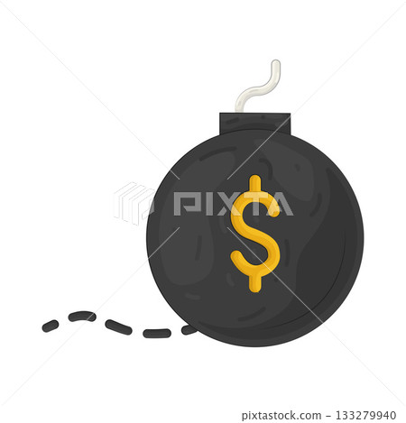 Illustration of debt Illustration of debt 133279940