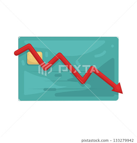 Illustration of decrease Illustration of decrease 133279942