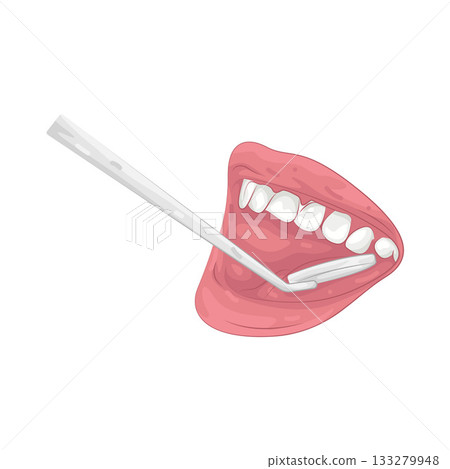 Illustration of dental checkup  133279948