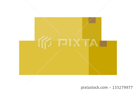 Illustration of stacked cardboard boxes 133279977