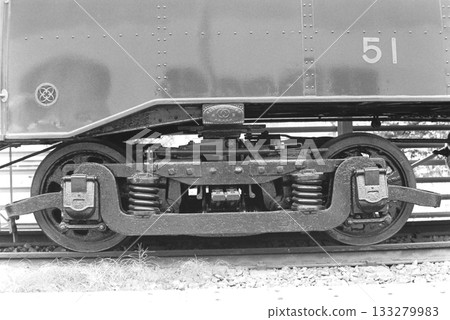 Keikyu, restored De51-type train, Uraga side bogie, Kurihama Factory, May 19, 1985 133279983