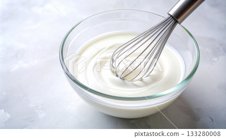 AI image: Mixing cream in a bowl 133280008