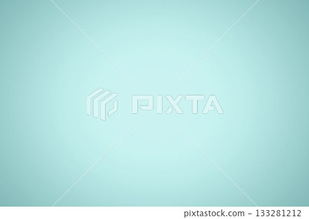 Flat gradient background is shifting from light teal center toward darker teal edges, copy space 133281212