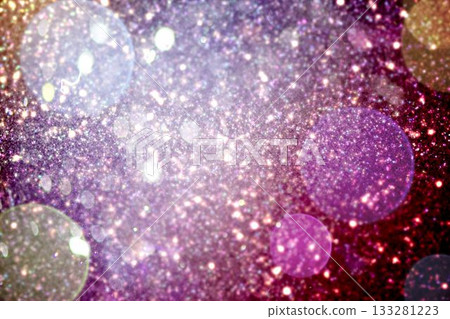 White snow and stars on purple 133281223