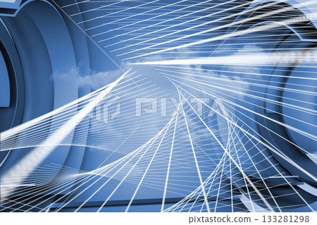 Abstract design in futuristic structure 133281298