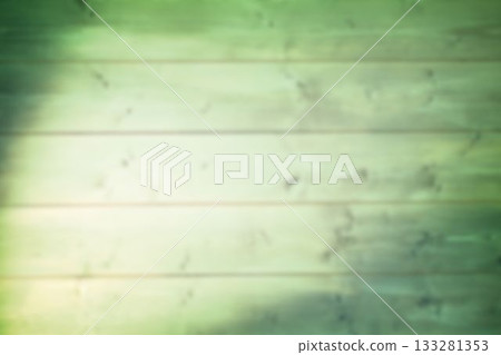 Flat wooden planks are showing weathered texture and green gradient on transparent background Flat wooden planks are showing weathered texture and green gradient on transparent background 133281353