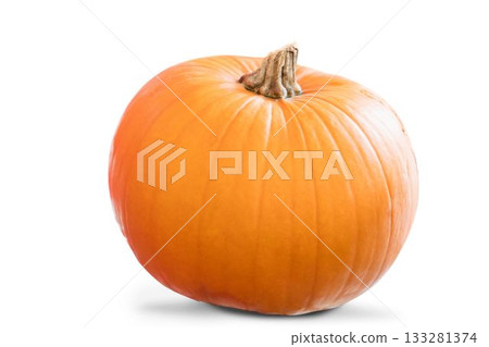 Close-up of pumpkin against white background 133281374