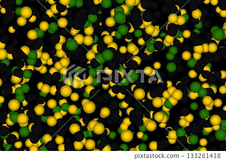 Green yellow and black balls Green yellow and black balls 133281418