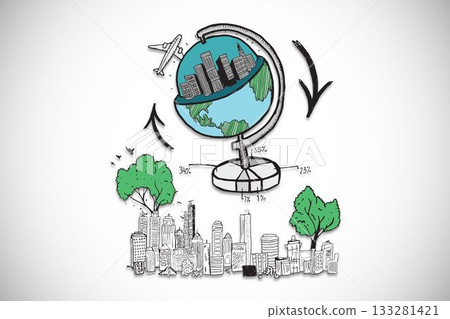 Global tourism illustration Global tourism illustration 133281421