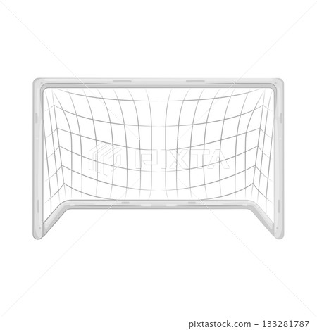 Illustration of football goal 133281787