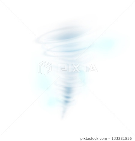 Realistic tornado swirl storm, hurricane wind... - Stock Illustration ...