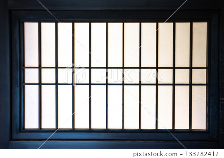 Japanese style lattice window Japanese style lattice window 133282412