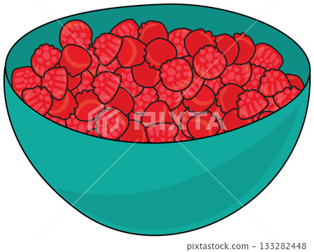 Bowl of Raspberry Candy Bowl of Raspberry Candy 133282448