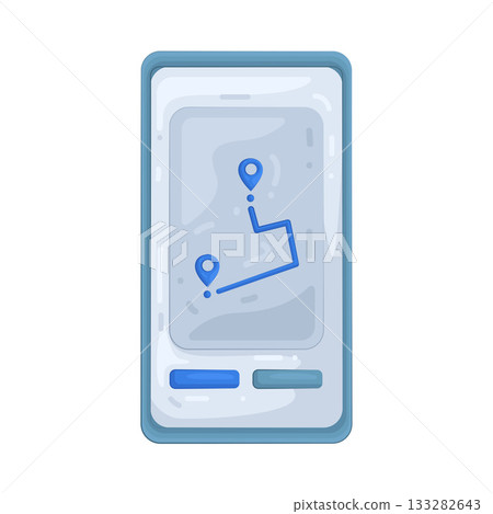 Illustration of delivery tracking  133282643