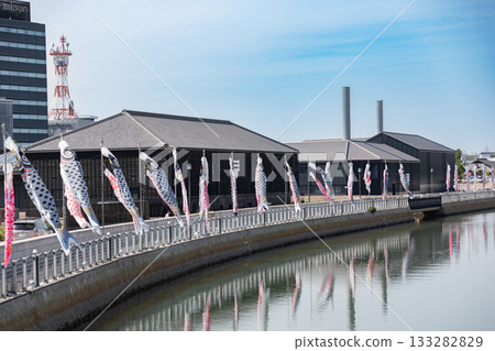 [Handa City] Carp streamers at Handa Canal 133282829