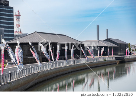 【漢達市】漢達運河的鯉魚飄帶 133282830