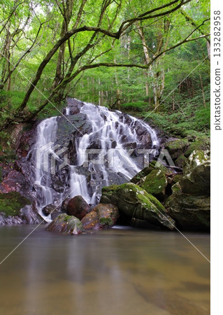 The various waterfalls, large and small, in Samegawa Village, Fukushima Prefecture, are collectively called Eryuta Falls. It is a spectacular view point. This is Somen Falls 133282958