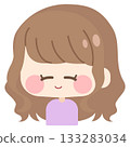 Girl with fluffy hair (smiling) 133283034
