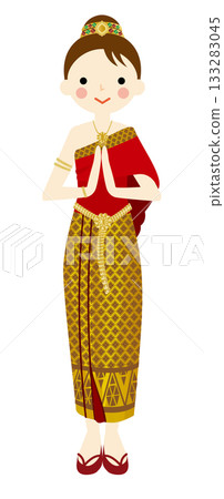 Thai traditional costume Thai traditional costume 133283045