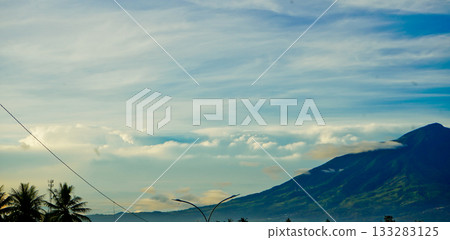 beautiful view of tropical rainforest shrouded in mist beautiful view of tropical rainforest shrouded in mist 133283125
