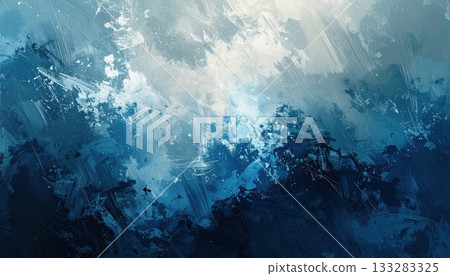 AI影像：塗有藍色油漆的牆壁 133283325