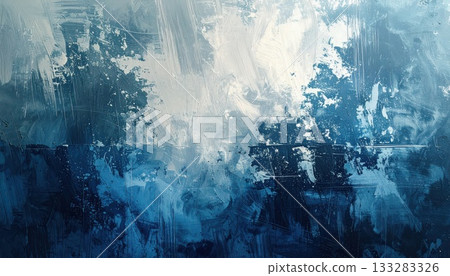 AI image: Wall with blue paint 133283326