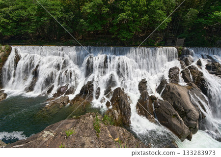 [Nagashino Dam] A dynamic waterfall 133283973