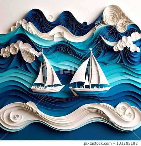 Boats in the sea Boats in the sea 133285198