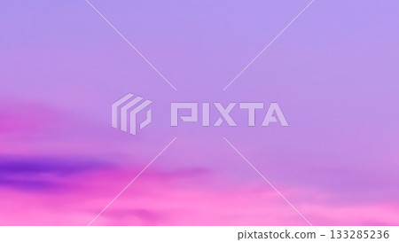 Purple pink blue morning sky with cloud.  133285236