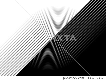 Black and white linear pattern abstract geometric background Black and white linear pattern abstract geometric background 133285337