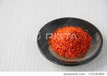 Chili peppers on a plate 133285869