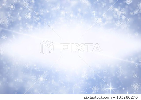 Snowflakes on blue background 133286270