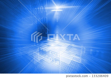 Futuristic technological background 133286409