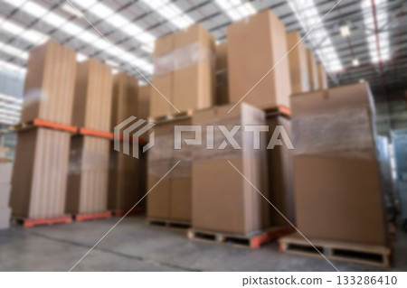 Cardboard boxes in inventory 133286410