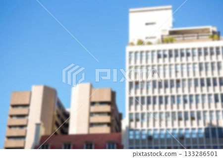 Defocused image of buildings Defocused image of buildings 133286501